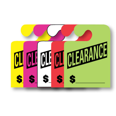 J-Hook Hang Tags - Clearance - Large - Qty. 50 - Independent Dealer Services