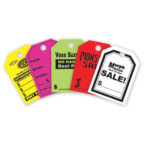 Hang Tags - JUMBO - Custom - 8.5" x 11.5" - Qty. 100 - Independent Dealer Services