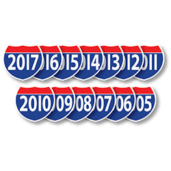 Window Sticker - Interstate Shield - Qty. 12 - Independent Dealer Services