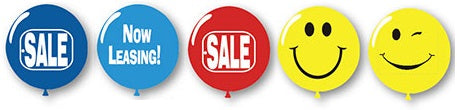 Jumbo Printed Latex Balloons - 17" - Qty. 50 - Independent Dealer Services