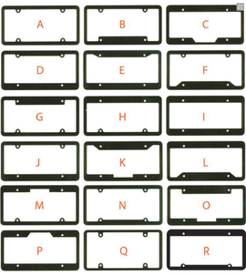 License Plate Frames - Raised Letter - Qty.  1 - Independent Dealer Services