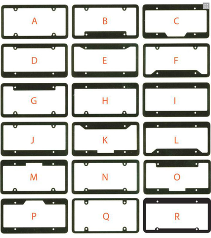 License Plate Frames - Motorcycle Screen Printed - Qty. 1 - Independent Dealer Services